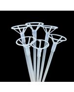 Big Balloon Stick with Cups, 12 Pcs 70cm Long Large Clear Balloon Holder Stick Stand for LED Bobo Bubble Balloons Sticks 10 inch to 36 inch Mylar Balloons/Foil Balloons/Latex Balloons