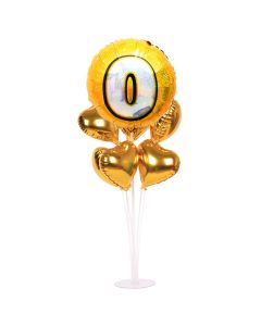 18 inch foil material Mylar Balloons with number printing for birthday 