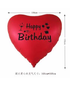 63 Inch Red Heart Balloons,Giant Heart Shaped Love Balloons for Valentine's Day Wedding Engagement Anniversary Decorations(2pcs, Red)