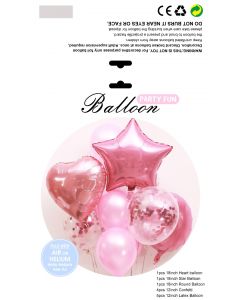 12pcs Bouquets 18inch foil balloon with 12inch latex balloon 