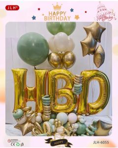 Birthday Balloon Backdrop Centerpiece Arrangement