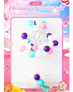 DIY Balloon Stand Kit Purple Mixed