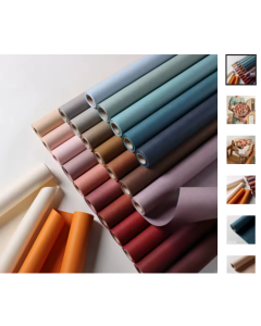 60cm x 6 yards/1 roll High textured solid color wrapping paper matte film flower bouquet gift wrapping paper roll DIY wrapping paper