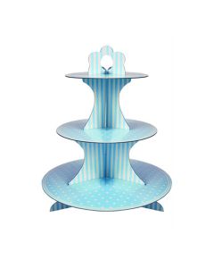 3-Layer Disposable Round Birthday Cupcake Dessert DIY Paper Craft Stand Dessert Display Rack Wedding Party Supplies Cake Tools