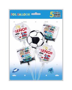Fathers Day Soccer Balloon 5PCS Dia De Padre Futbol