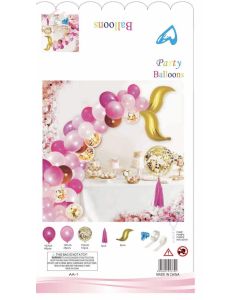 Mermaid Tail Balloon Garland Kit Gold Pink Mix100PCS