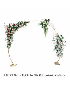 Large Wedding Balloon Arch Stand Round Backdrop Stand Circle Floral Flower Arch Frame