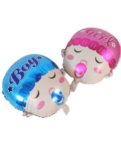Baby Boy Baby Gril head  shape Foil Balloons, Baby Shower Party Balloon Mylar Celebration Decorate Balloon  balloons