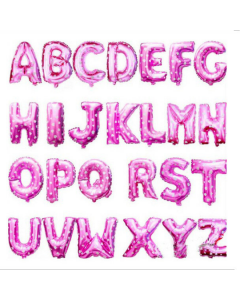 Pink  Foil Letter Balloon, 16" Letter Balloons,  party balloon name balloon, baby shower balloon, Birthday Balloons, Decoration balloon