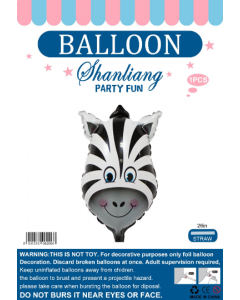 Zebra animal Foil Balloon for baby shower children Love Celebration Party Decorate Balloon