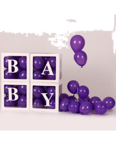 Baby Shower Decorations Balloons Boxes Transparent Balloons Décor Boxes with Letter Baby Shower Bridal Weeding Birthday Party Gender Reveal