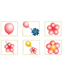 6pcs Flower Shape Balloon Clip for Latex Balloons Balloon accessories Party New Year Wedding Balloon Celebration Party Decorate Balloon