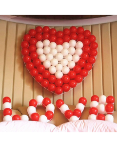 Balloon Net for 5Inch Latex Heart  Shape balloons net Balloon Accessories Party New Year Wedding Balloon Celebration Party Decorate