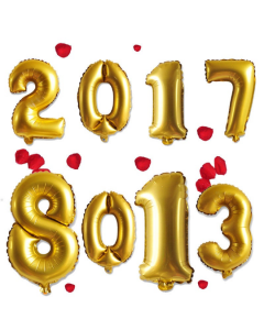 Gold Foil Number Balloons, 16" Number Balloons, 18 60 100 age balloon, baby shower balloon, Birthday Balloons, Decoration balloon