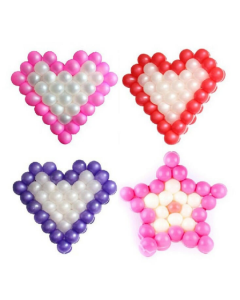 Balloon Grid for 5Inch Latex Heart Star Shape balloons net Balloon accessories Party New Year Wedding Balloon Celebration Party Decorate