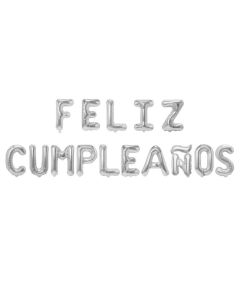 16inch  Feliz cumpleanos Foil Balloon Phrase Letter Banner Set 