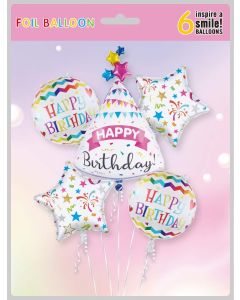 Birthday Hat Balloon Bouquet 5 PCS