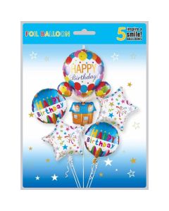 Hot Air Balloon 5PCS Bouquet