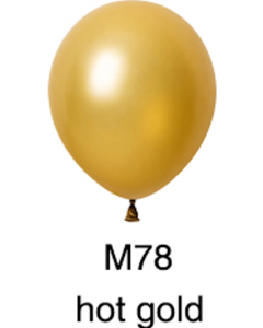 Metallic Hot Gold color high helium quality latex balloon 5"10"12" difference sizes