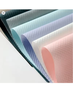 10 Pieces 3D Embossed Flower Wrapping Paper Thick Kraft 60*60cm Florist Gift Shop Packaging Materials Scrapbook Paper Birthday Decoration