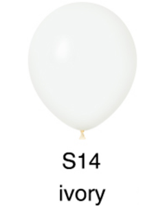 Standard ivory color color high helium quality latex balloon 5"10"12" difference siz
