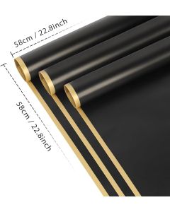 Waterproof Paper12 pack flower wrapping papers are made of high-quality waterproof materials, so there is no need to worry about water when wrapping the flowers. They are not easy to tear or fade. Suitable Size Waterproof flower wrapping paper is 22.8x22.