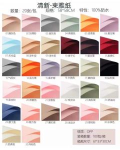 dozen of 20 Sheets Flower Wrapping Paper - Waterproof Floral Bouquet Wrapping Paper, Florist Supplies Packaging Paper for Wedding Birthday Gift DIY (Black)