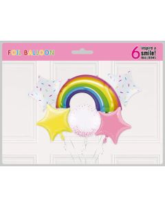 6PC Rainbow Theme Ballon Set Pride Month