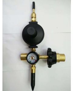 Helium Tank Regulator Filler Valve For Balloons With Gauge Pkg/1