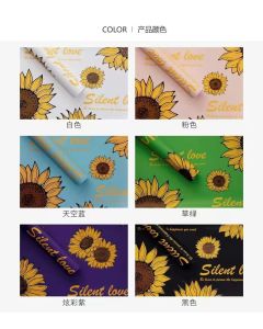 12pack of 20 Sheet Sunflower Theme Wrapping Paper 6 Style Watercolor Sunflower Pattern Wrapping Paper Sun Flowers Art Paper Folded Flat for Spring Summer Birthday Gift Wrap DIY Craft