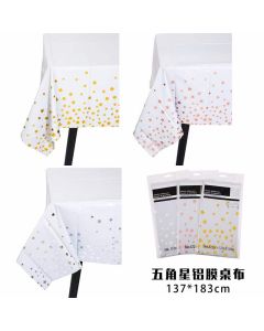 Metallic Star Table Cover