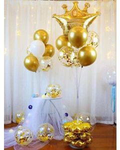 Large Balloon Arch Set Column Stand Base Frame Kit Birthday Wedding Party Decoration no balloon included