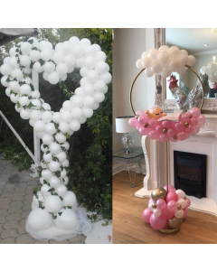 1set 163x69cm Wide Circle Balloon Column Base And Plastic Poles Balloon Arch Wedding Decorations Birthday Event Party Supplies
