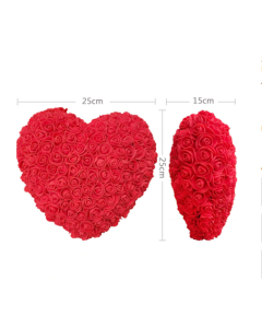 Roses Artificial Flower Heart Wall Wedding Decoration Rose Flower Valentine's Day Gift Soap Foam Flowers Roses Bear Decor
