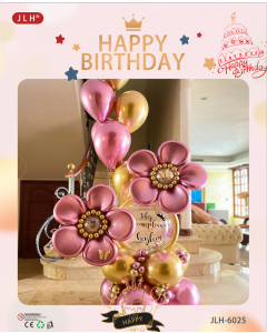 Sunflower Feliz Cumpleanos Bouquet Stand