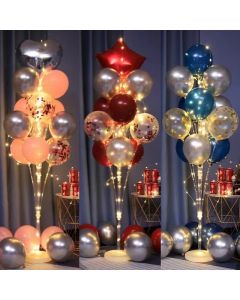 2 sets Large Balloon Arch Set Column Stand Base Frame Kit Birthday Wedding Party Decoration no balloon included