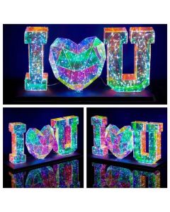 3d LED ILOVEYOU  Light Smart Led Colorful Home Decoration mother's day gift