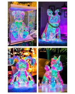 3d LED Bear Night Light Smart  Led Colorful Home Decoration