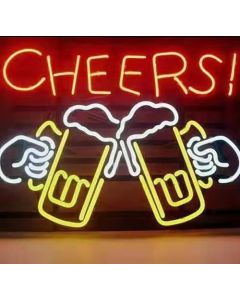 Decorative Novelty LED Signs for Wall Decor, Man Cave, Wet Bar Accessories (19"L x 10"W x 1"H, Bar)