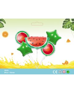 WATERMELON 5pcs Foil Balloon bouquet fruit themed party birthday party supplies kids toy YB19