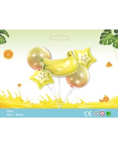 BANANA 5pcs Foil Balloon bouquet fruit themed party birthday party supplies kids toy YB23