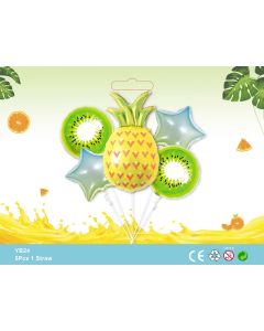 PINEAPPLE 5pcs Foil Balloon bouquet fruit themed party birthday party supplies kids toy YB24