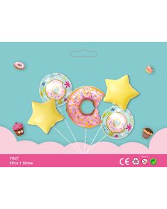 5pcs Foil Balloon bouquet safari themed party birthday party supplies kids toy YB27