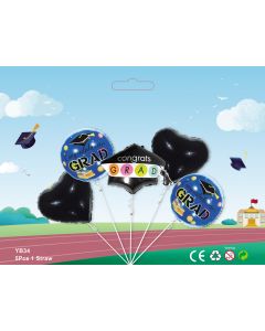 5pcs Foil Balloon bouquet safari themed party birthday party supplies kids toy YB34