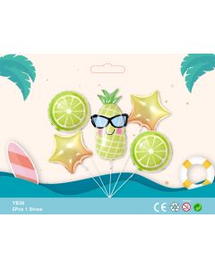 5pcs Foil Balloon bouquet safari themed party birthday party supplies kids toy YB36