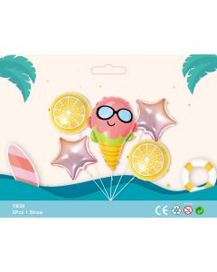 5pcs Foil Balloon bouquet safari themed party birthday party supplies kids toy YB38