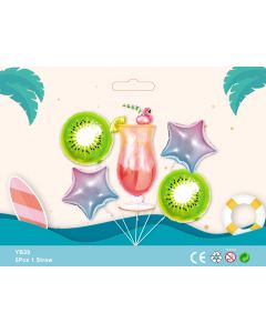 5pcs Foil Balloon bouquet safari themed party birthday party supplies kids toy YB39