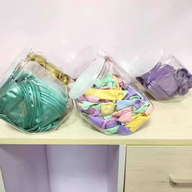 latex balloon clear plastic box for decoration use balloon boxes
